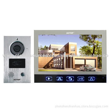 New Arrival ID Card Access Record Touch 7-inch Video Doorbell, Hand-free, Motion Detector